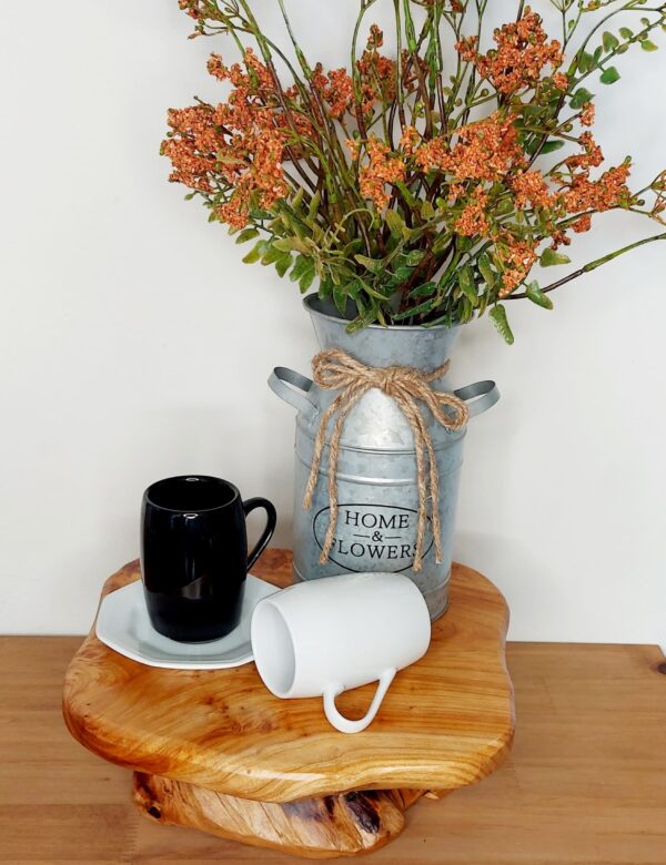Vaso De Flores Leiteira Retrô Metal - Image 3
