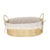 Cesta Oval Com Alça (Palha Natural) M