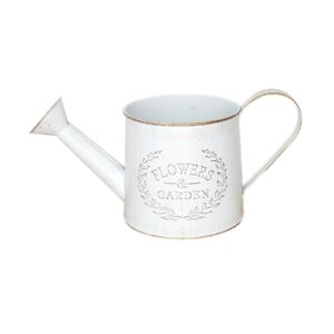 Regador Decorativo Retrô Metal Branco