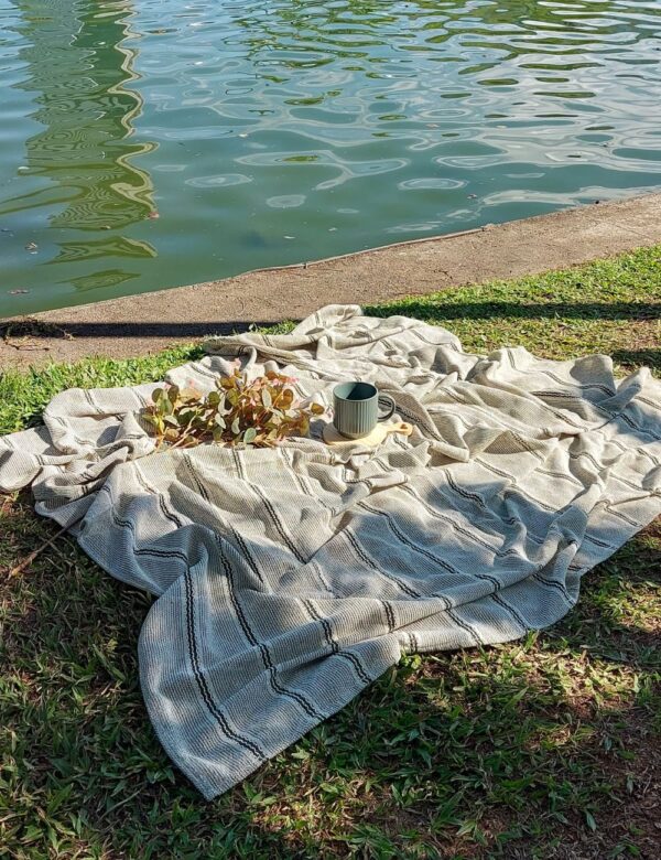 Toalha de Mesa Essenza - verde floresta - (1,50cmX1,60cm) - Imagem 5