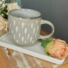 Caneca Round Pingos - Cinza