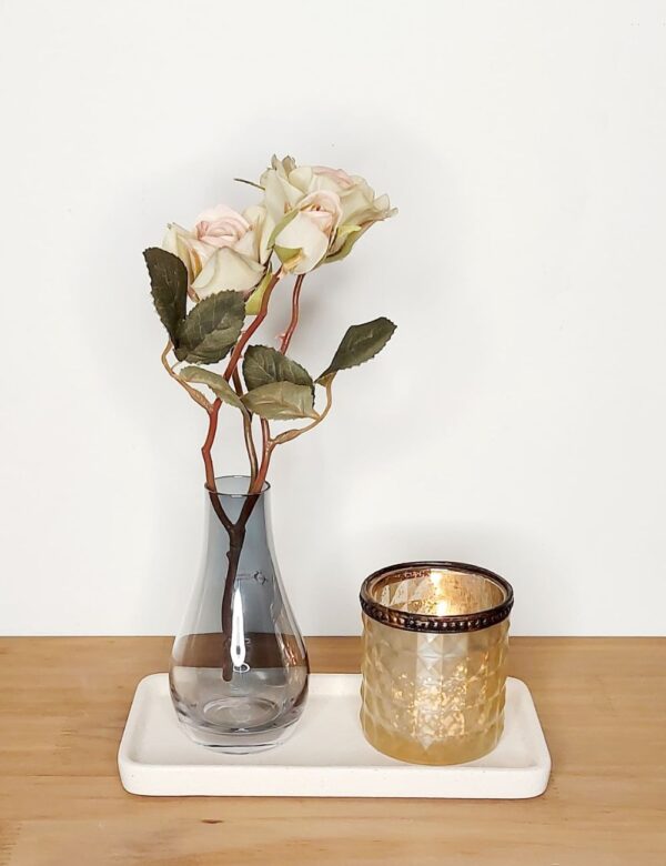 Vaso de Cristal Fumê