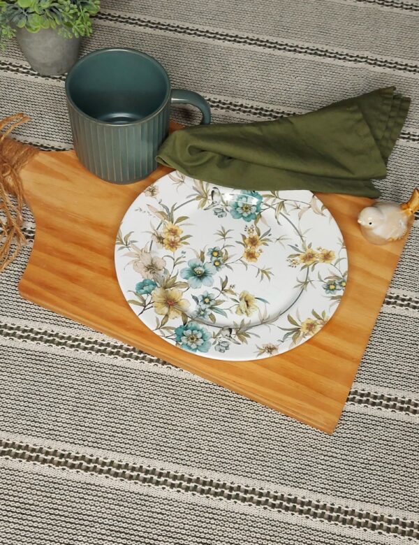 Toalha de Mesa Essenza - verde floresta - (1,50cmX1,60cm) - Imagem 3
