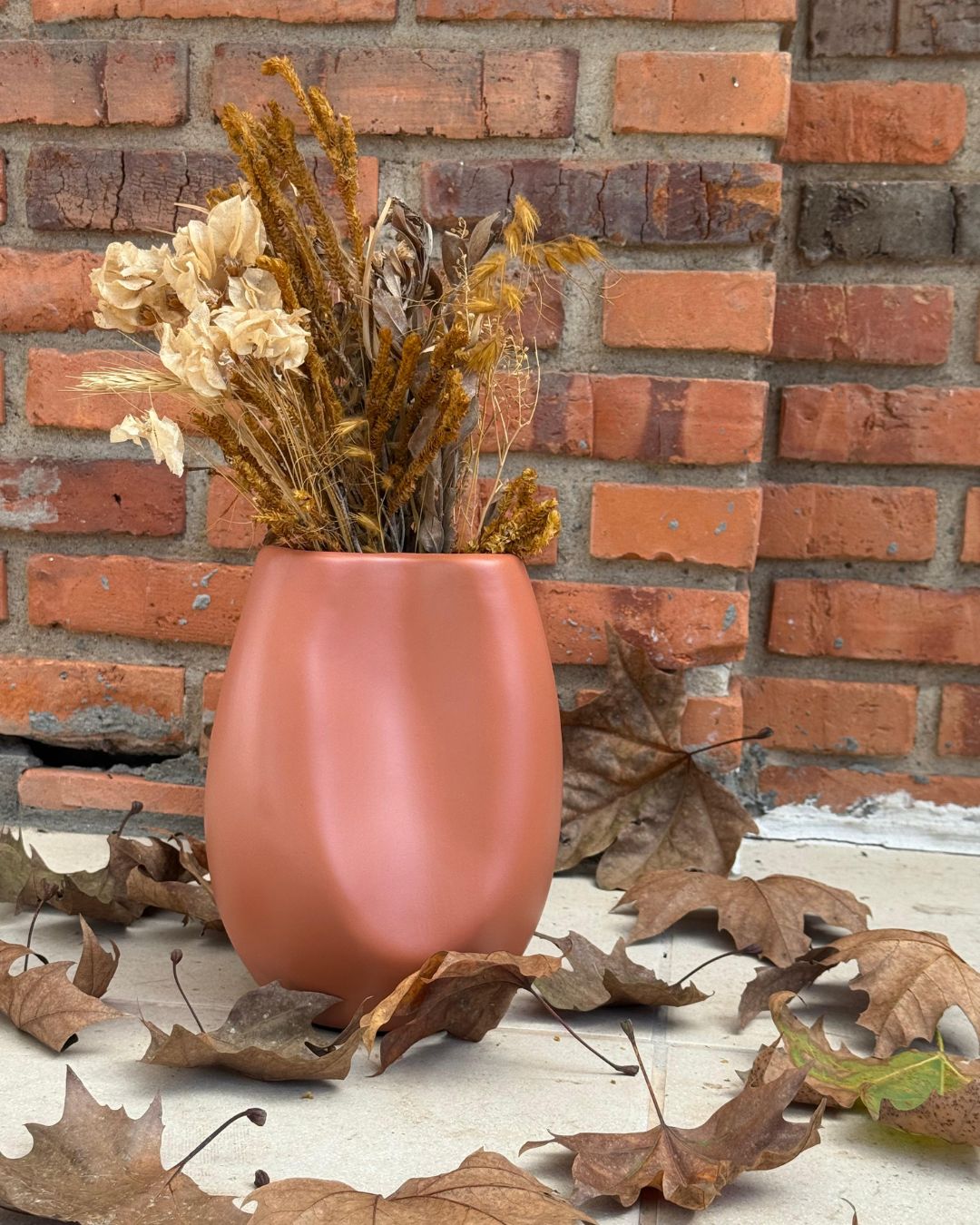 Vaso Curvas Terra Matte