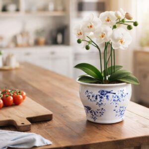 Cachepot Bird Blue - (M)