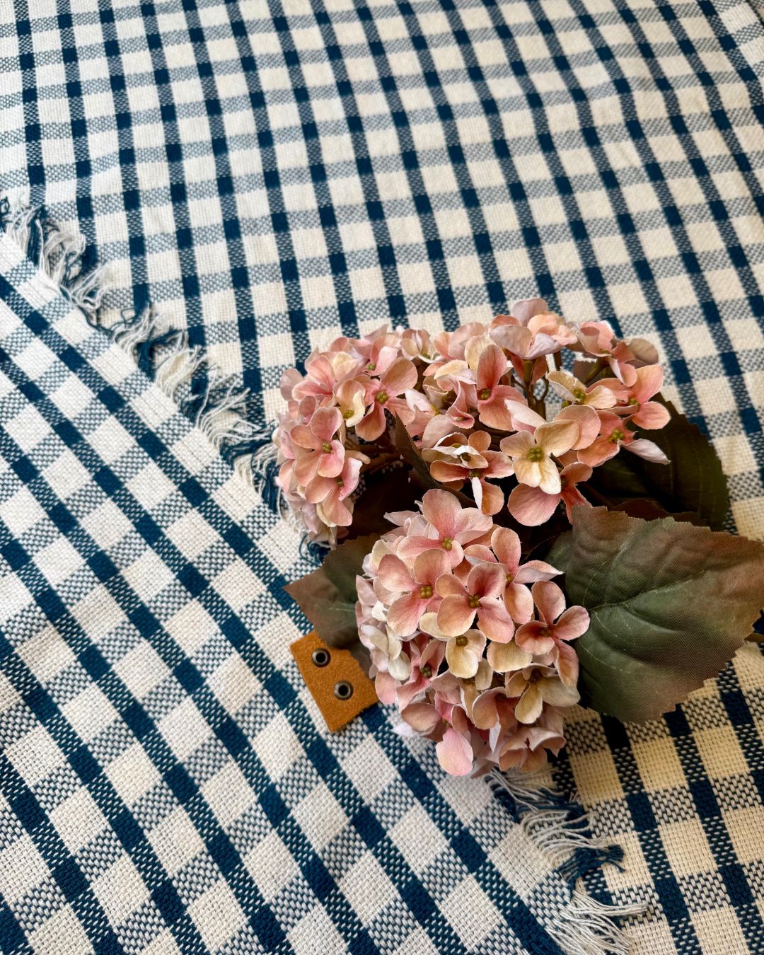 Toalha Picnic Xadrez Azul 1,55cmX1,55cm - Imagem 3