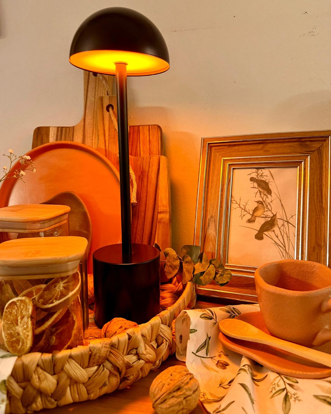 Luminária de Mesa LED Touch Cogumelo
