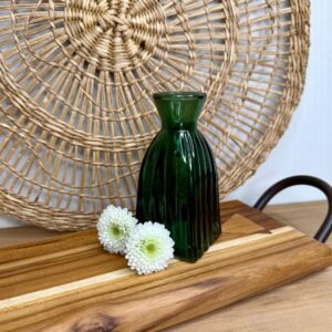 Vaso Garrafa Verde - 10,5X5cm