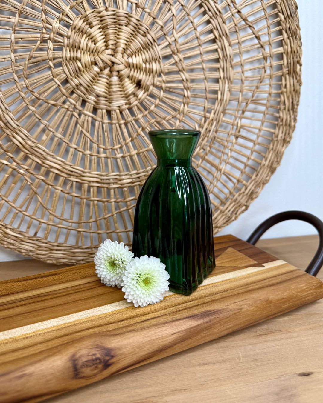 Vaso Garrafa Verde - 10,5X5cm