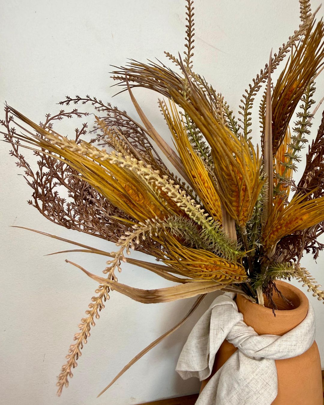 Ramalhete Folhagem Marrom altura 59cm - Imagem 2