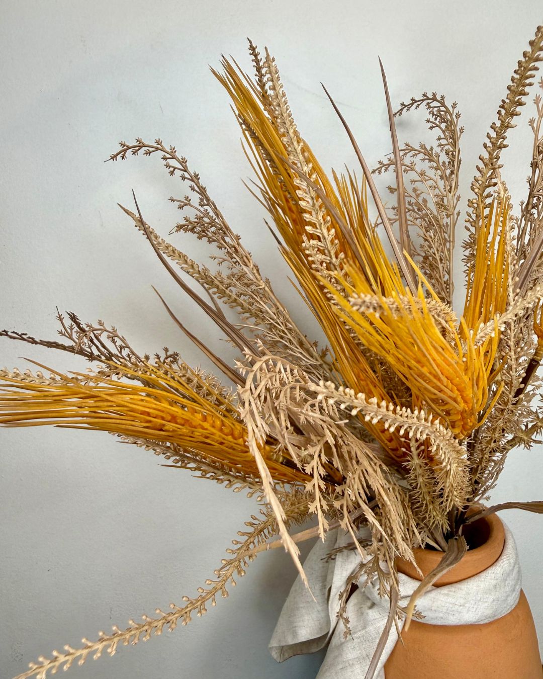 Ramalhete Folhagem Bege altura 59cm - Imagem 3