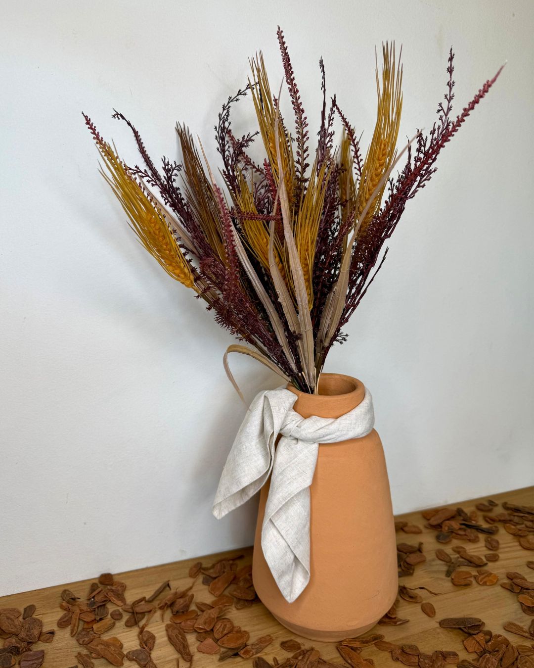 Ramalhete Folhagem Vinho altura 59cm