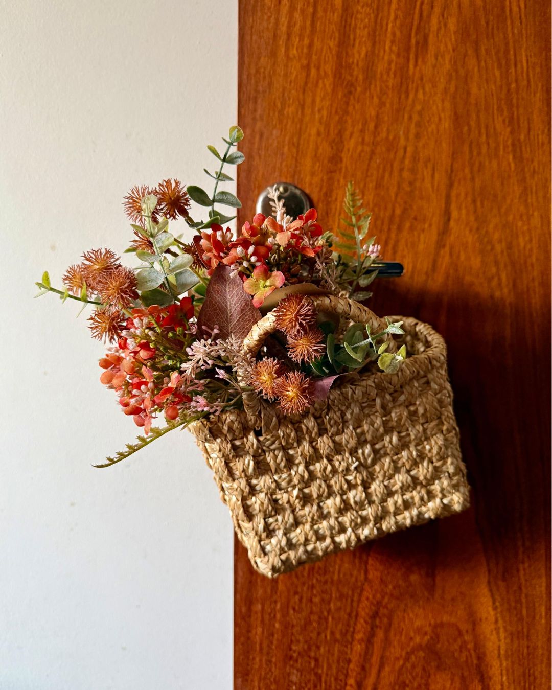 Bolsa de Palha de Trigo (Spórtola) com Lenço Xadrez - Imagem 8