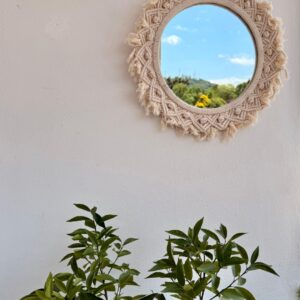 Espelho de Parede Boho 42cmX42cm