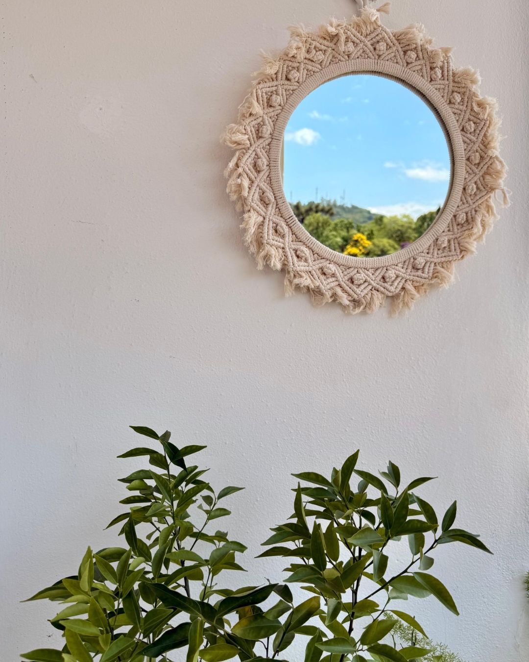 Espelho de Parede Boho 42cmX42cm