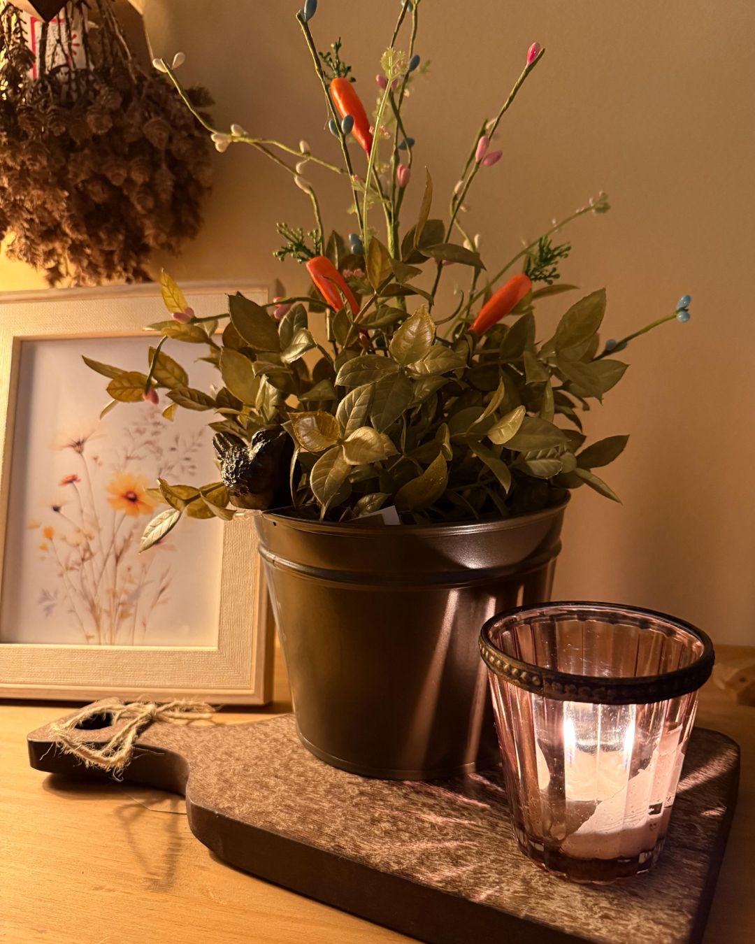 Vaso Pássaro Jardim Encantado M  14,5cmX14cmX11cm