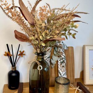 Ramalhete Folhagem Mista Verde Natural  47cm