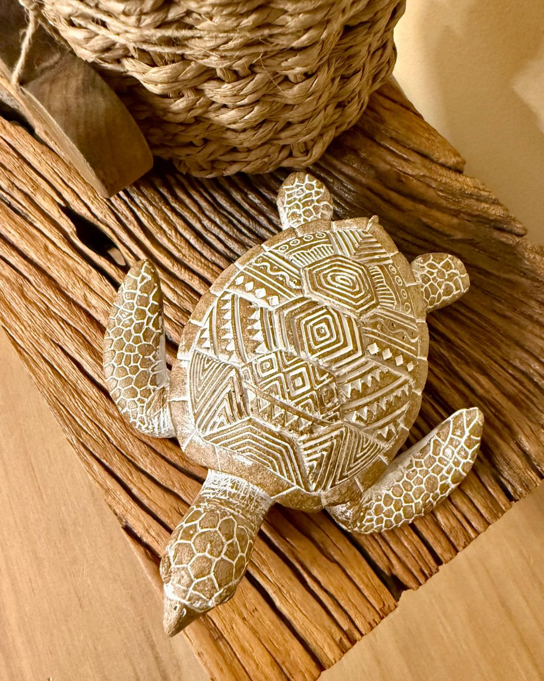 Tartaruga Decorativa em Resina 14cmX13cm - Imagem 2