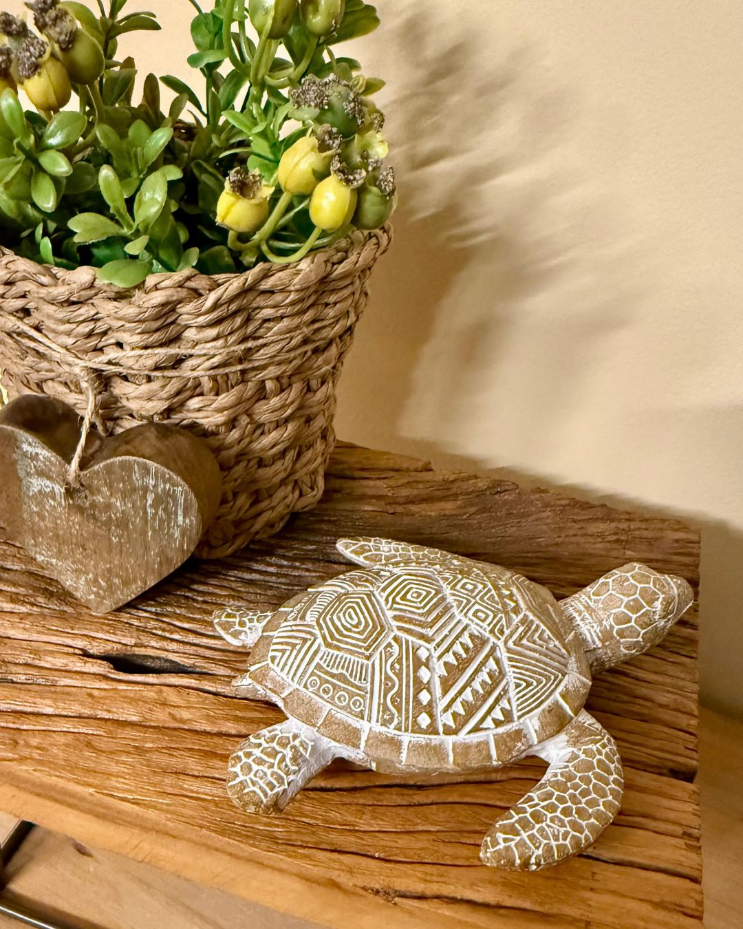 Tartaruga Decorativa em Resina 14cmX13cm - Imagem 3