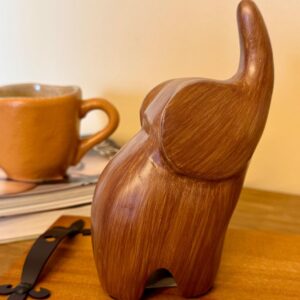 Escultura Decorativa Elefante em Poliresina  14cmX10cmX6cm